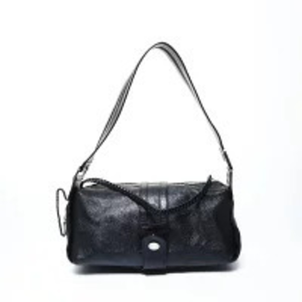 Dior Leather On Christian Hobo Shoulder Flight Black One Shoulder Bag